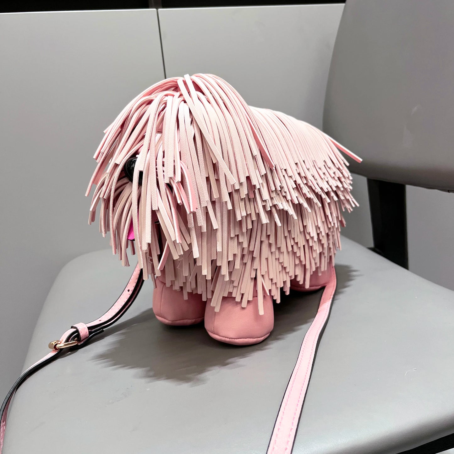 Luxury Designer Cute dog shape, Leather crossbody shoulder bag