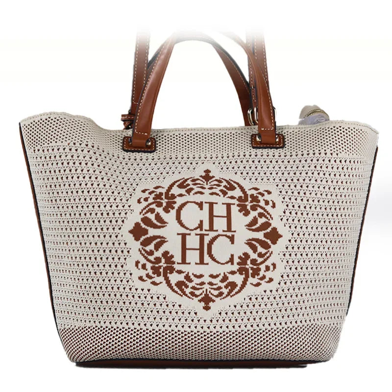 Large Shoulder Bag 43x26.5x15.7cm, Lightweight Foldable PU Tote Bag, Spacious Work Travel Purse, Multipurpose Carryall