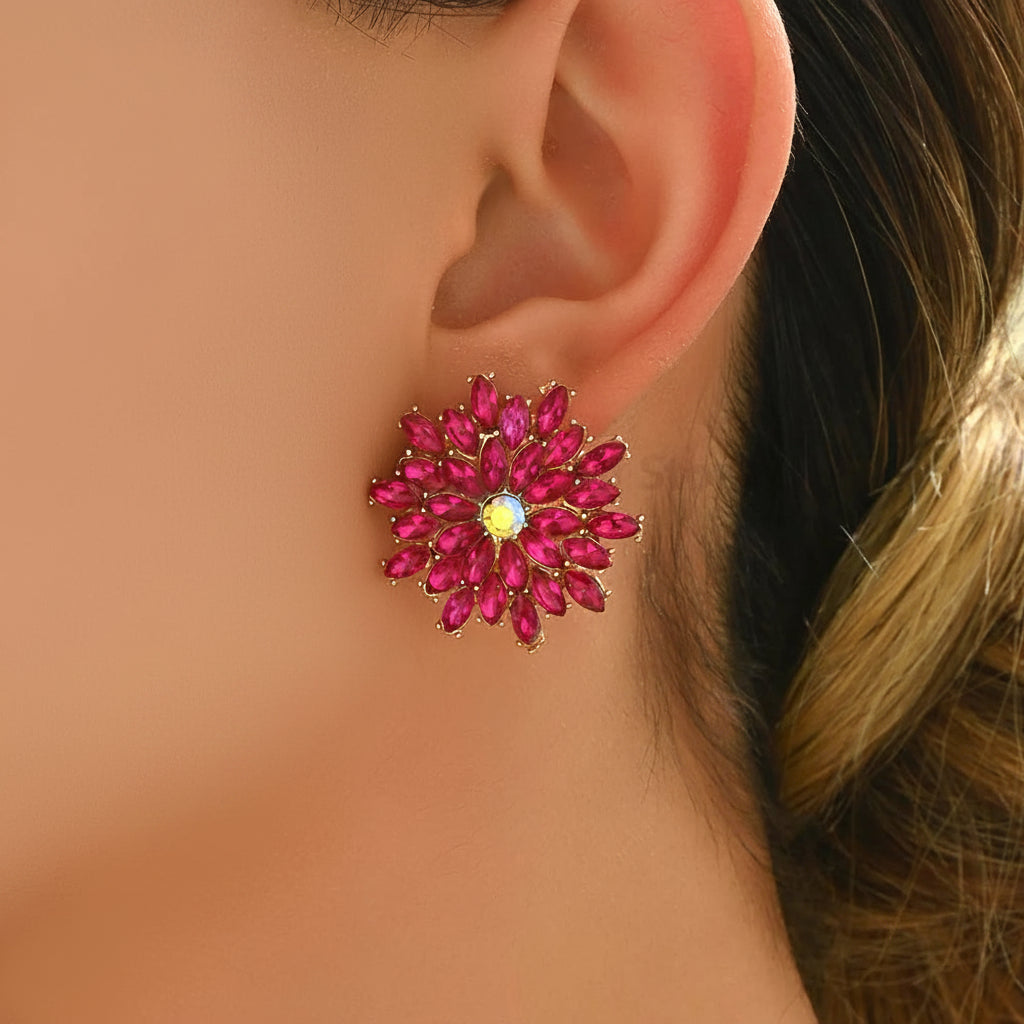 l Round Edge Irregular Earrings Exquisite Gorgeous
