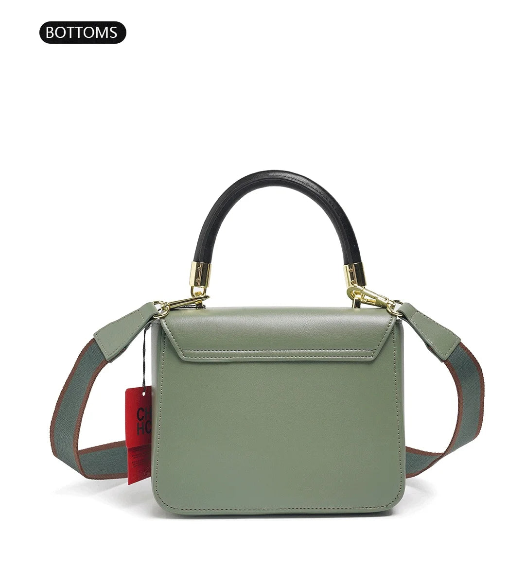 CH New PU+TPU Hand Bag 20x16x7cm Multi-Compartment Purse, 6 Colors Black Camel Cream Green Maroon Plum, Lightweight Tote