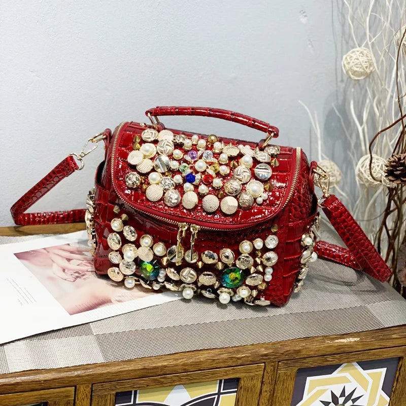 Handbag for women purses and handbag luxury Designer Handmade Women's bag Casual black bucket Female Messenger shoulder Bag new