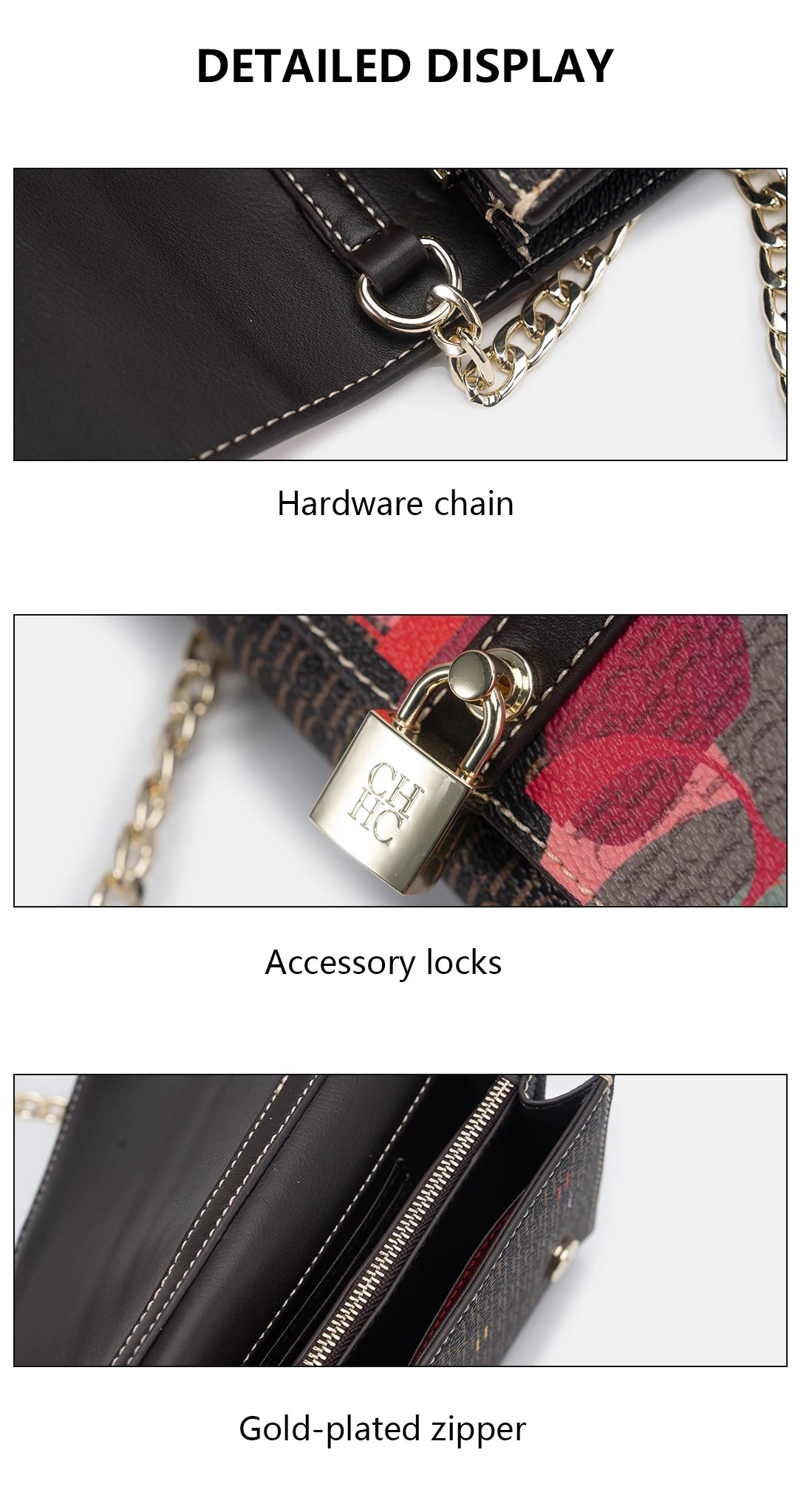 CHCH Bowknot Element Design New Trend Tote Bag Fashion Letter Print Square Luxury Brand 2025 Lace-up Women's Tote Bag