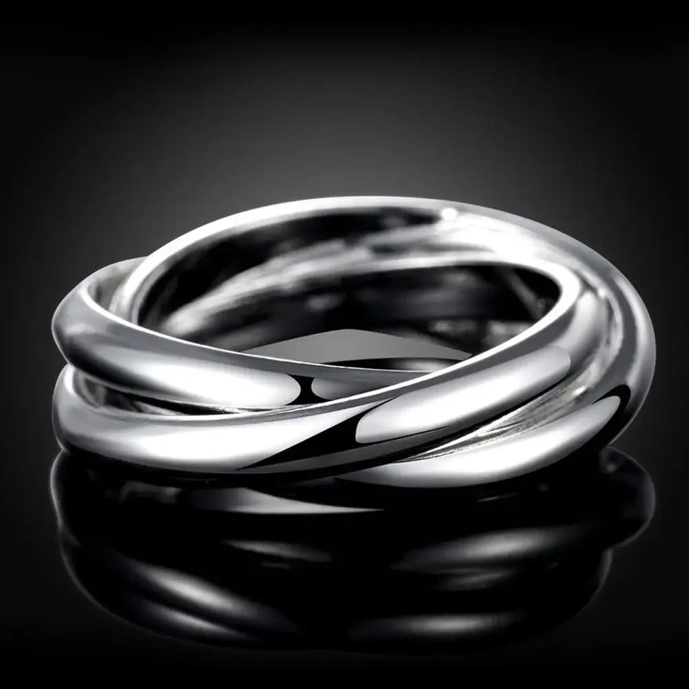 For Women Lady Wedding Beautiful Charm Fashion Women 925 Sterling Silver Rings Jewelry Cute Lover Gift