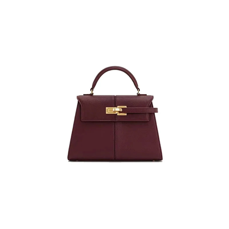 JW PEI Trapezoidal Bag, New Style, Genuine Leather, Women's Bag, High-End, Versatile, Crossbody Bag, Fashionable, Niche Style
