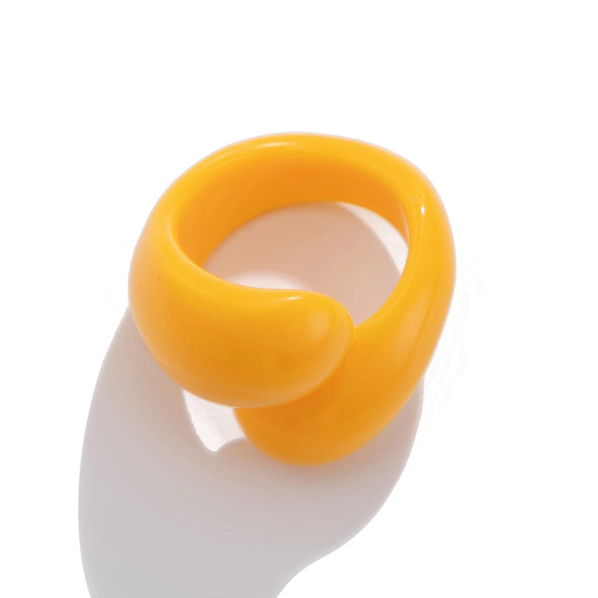 Ingemark Multicolor Resin Water Drop Chunky Rings Women Boho Geometric Open Cuff Finger Rings Y2K Wed Jewelry Party Accessories