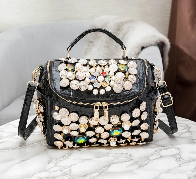Handbag for women purses and handbag luxury Designer Handmade Women's bag Casual black bucket Female Messenger shoulder Bag new