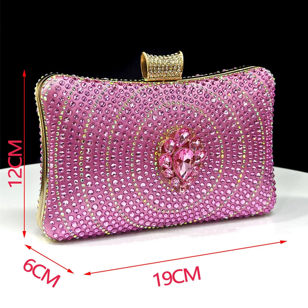 Venus Chan Blue Color Rhinestone Comfortable high heel shoe And Bag Fashion Style Pointed-Toe Shoes For Women Or Commuting Shoes