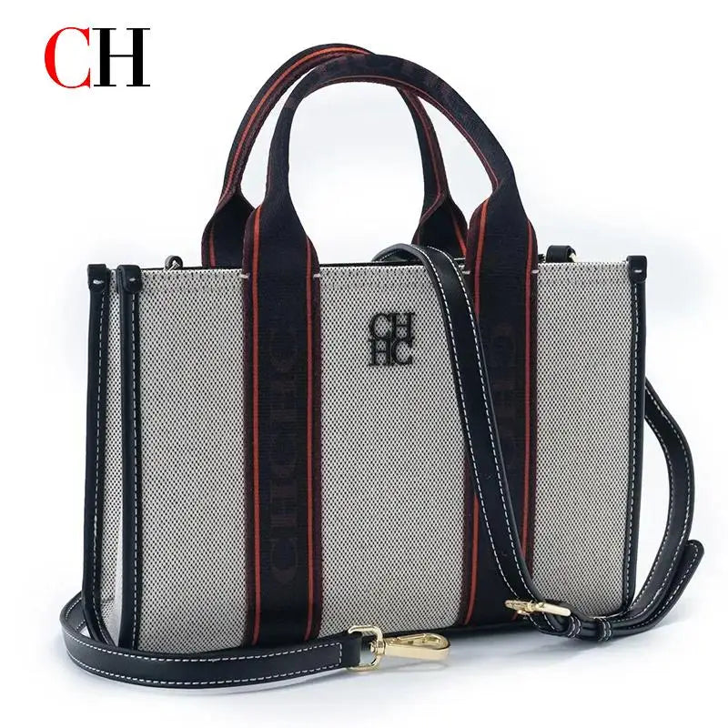 CH Brand Women's Handbag High Quality PU Material Fashion Boutique Brand Logo Women's Commuter Shoulder Bag