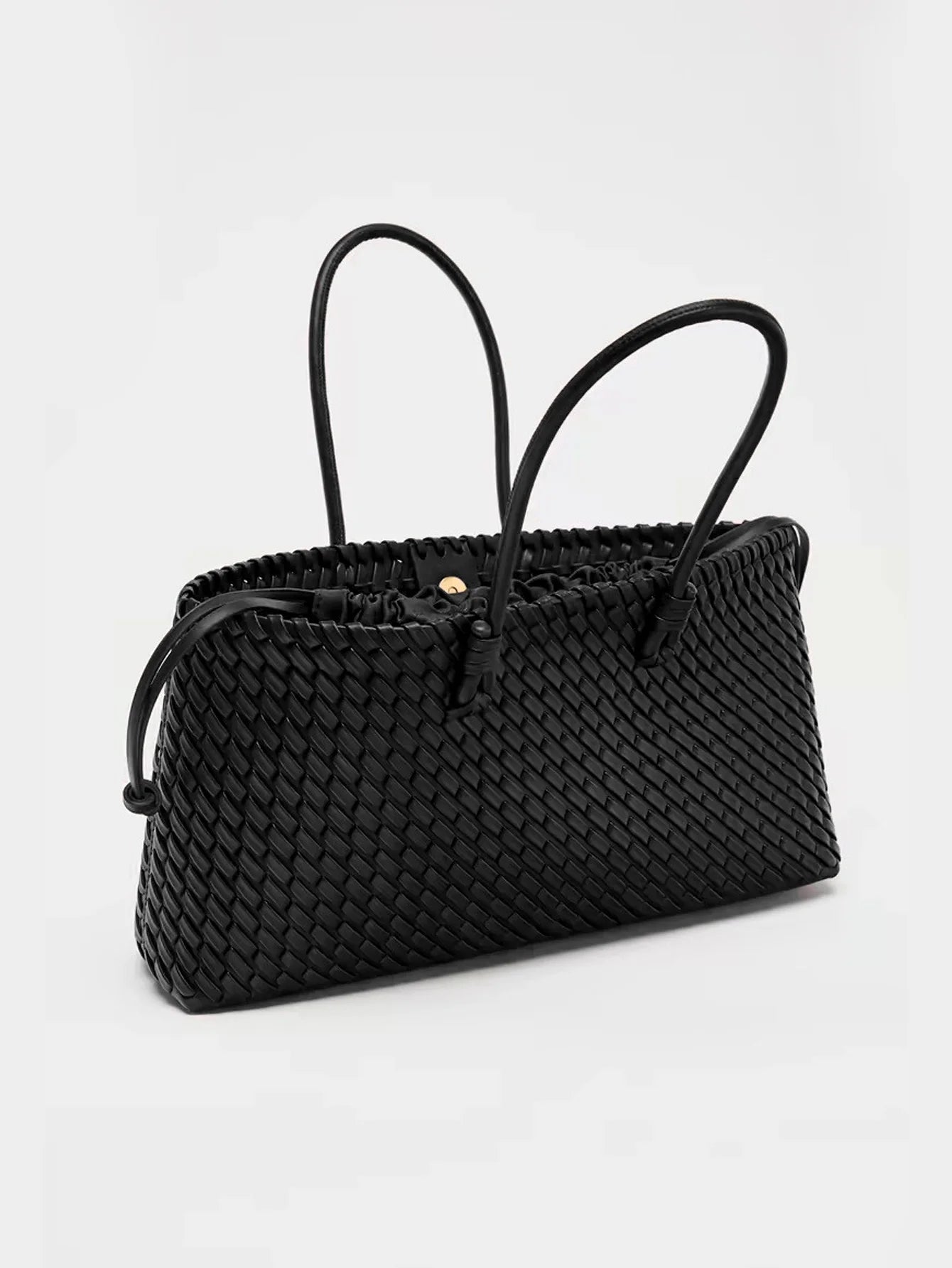 2025 new niche commuting woven hand-held shoulder bag, fashionable and versatile, super large capacity tote bag