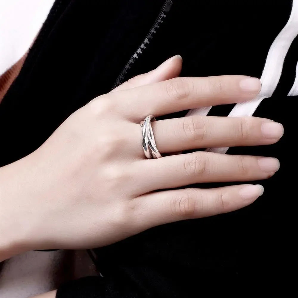 For Women Lady Wedding Beautiful Charm Fashion Women 925 Sterling Silver Rings Jewelry Cute Lover Gift