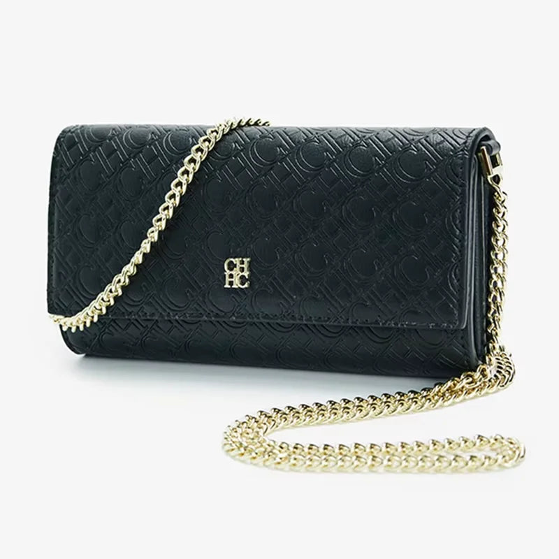 Brand Ladies Shoulder Bag High Quality Fashion Pure Colour Ladies Senior Sense Shoulder Bag Letter Print Design Temperament