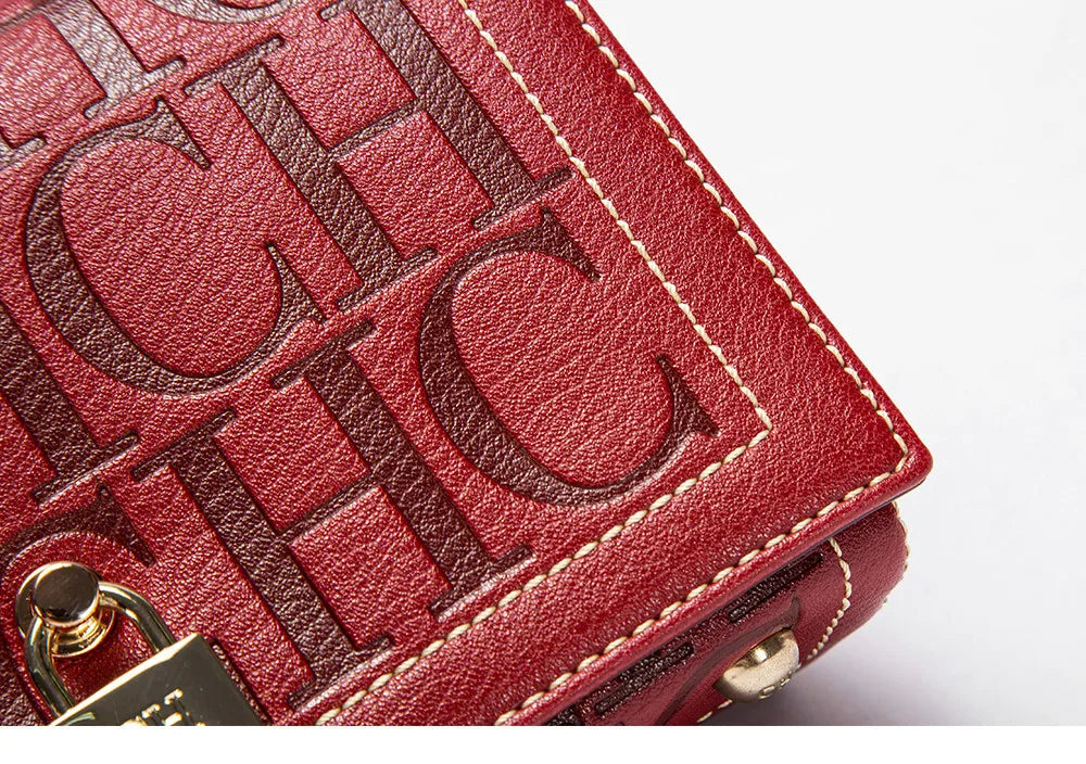 Fashion Design Model Metal Accessories Buckle Women's Shoulder Bag Luxury Brand 2025 New Fashion Solid Colour Printed Head Bag