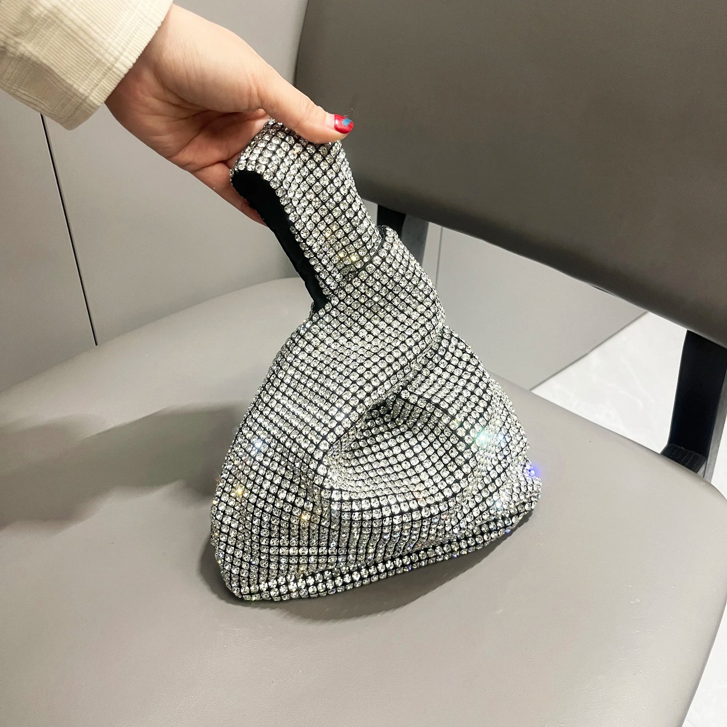 Luxury Designer Rhinestones Clutch Purse Bag for women handle bag Shoulder Bag Purse Shiny Crystal Purses and Handbag eveing bag