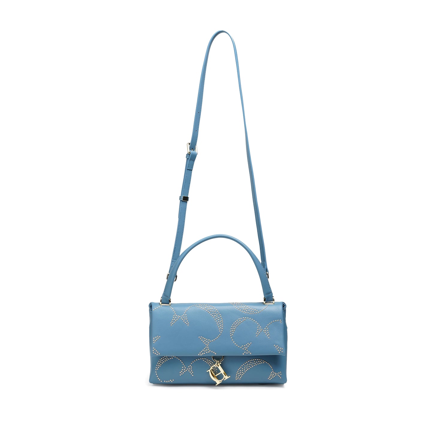 CH Gold Women's Chain Crossbody Bag Women's Bags Metallic Rivet Decoration Luxury Women's Bags Luxury Brand Fashion Designer