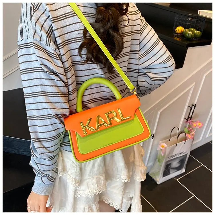 Solid Color Diaper Bag Letter Logo High End Minimalist Trendy Tote Bag For Women Shoulder Bag Large Capacity