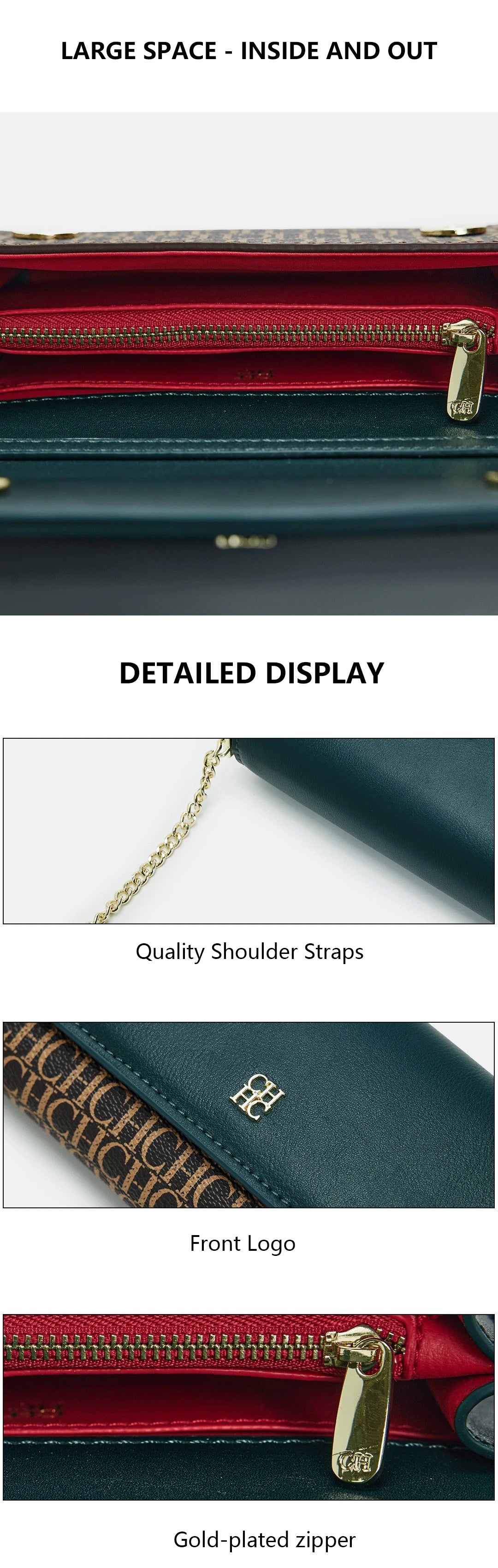 Brand Ladies Shoulder Bag High Quality Fashion Pure Colour Ladies Senior Sense Shoulder Bag Letter Print Design Temperament