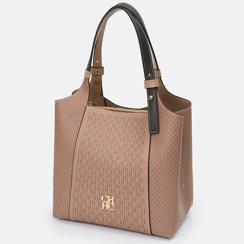 Fashion Letter Printed Design Women's Handbag High-end Light Luxury Vintage Brand Large Capacity New Women's Tote Bag
