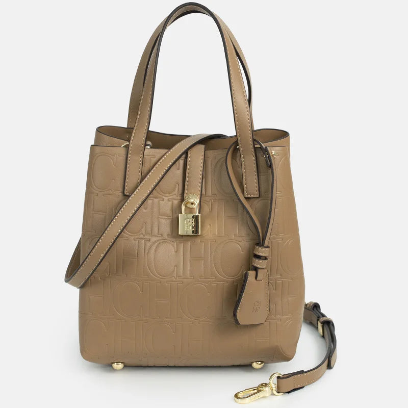 Classic PU Leather Bucket Tote Bag