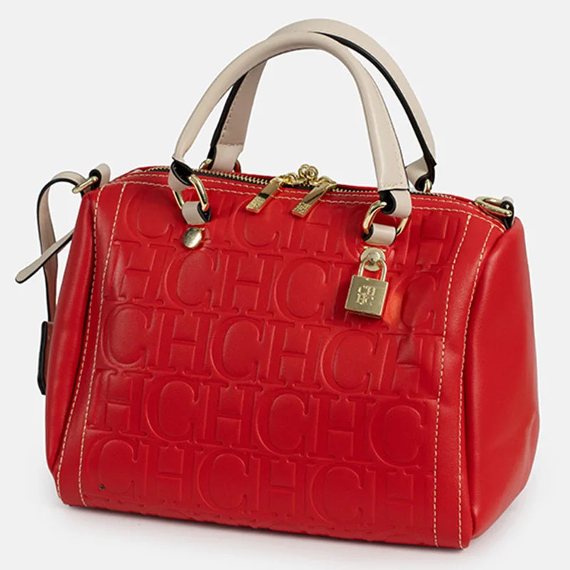 CH New Exquisite Handbag Spring and Summer High-quality Letter Print Multi-Scene Available 2026 Boston Crossbody Bag