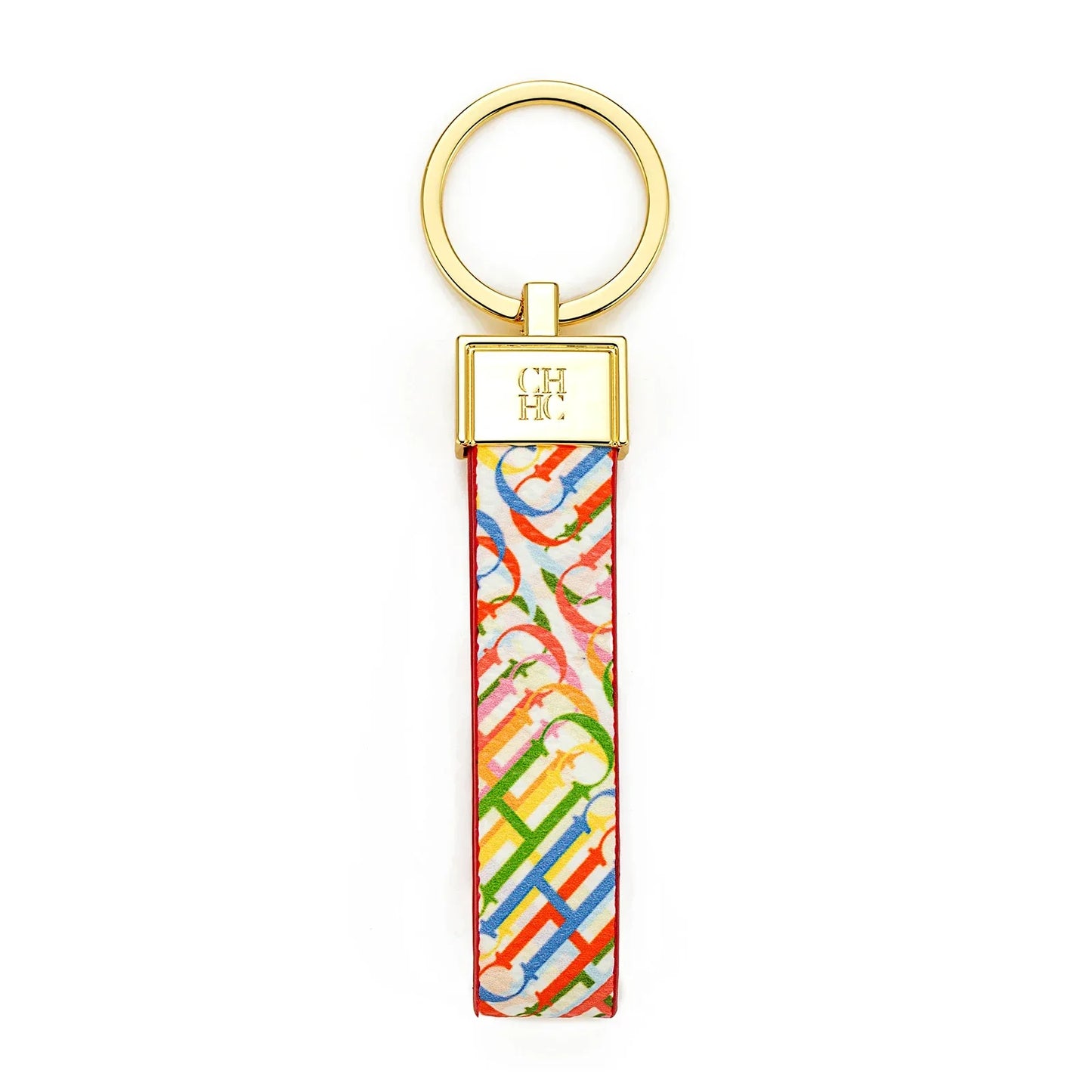CH Niche High-end Keychain Leather Keychain Unique Printing Design Fashion Keychain Simple and Exquisite Style Gifts