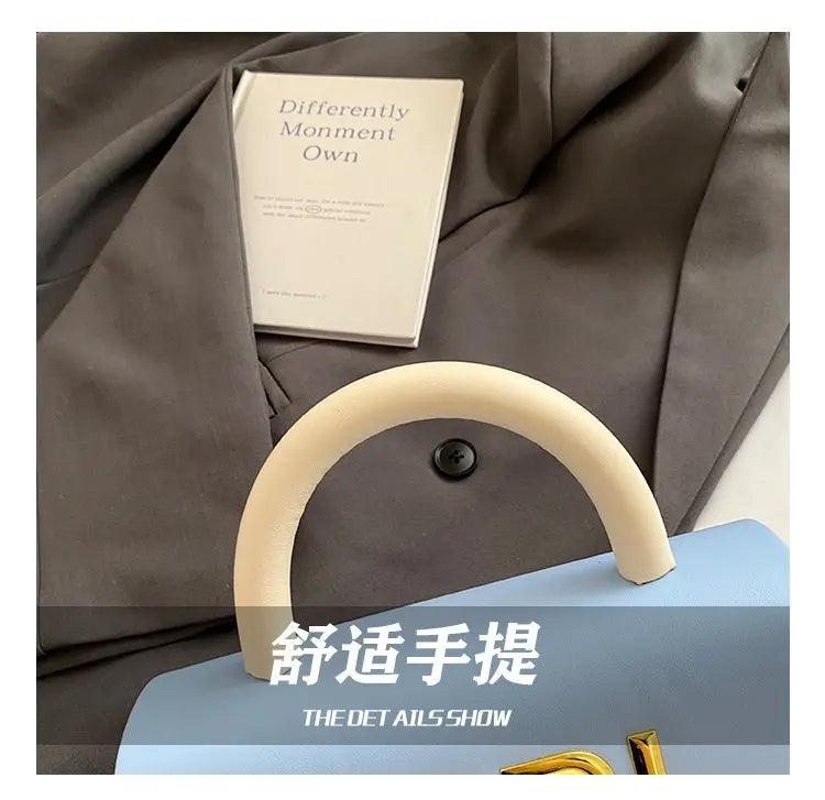 Solid Color Diaper Bag Letter Logo High End Minimalist Trendy Tote Bag For Women Shoulder Bag Large Capacity