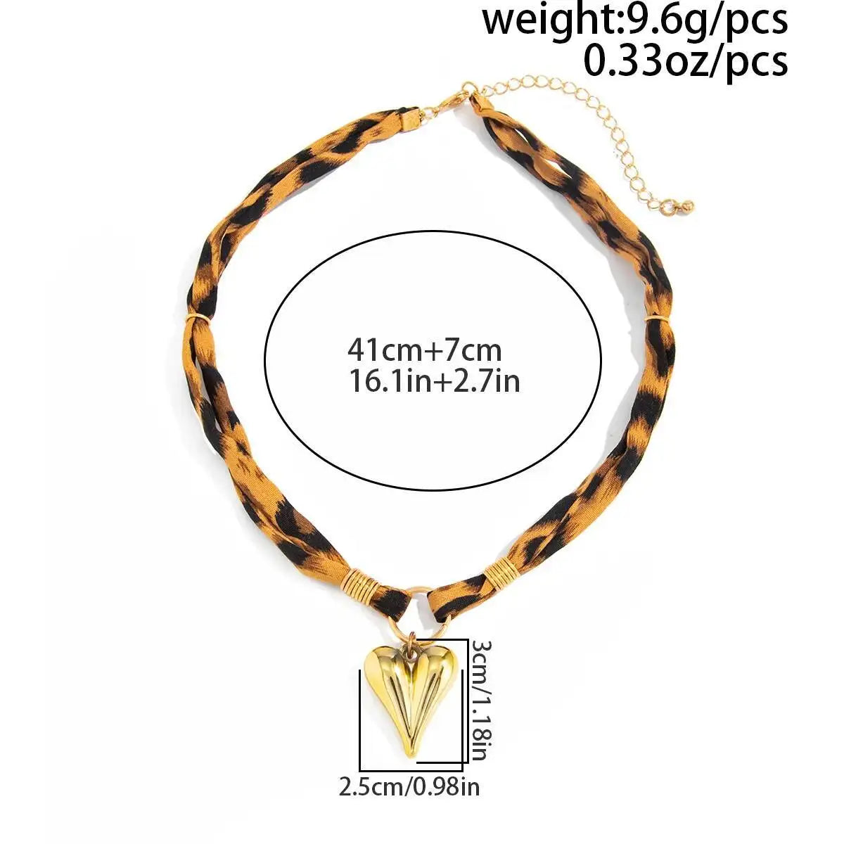 Salircon 5Styles Punk Gold Color Metal Geometry Large Hollow Square Pendant Necklace Boho Leopard Rope OT Chain Necklace Jewelry