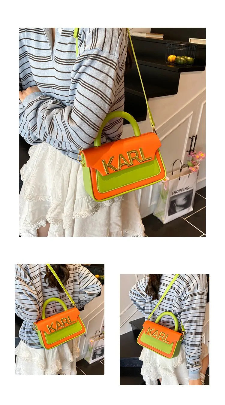 Solid Color Diaper Bag Letter Logo High End Minimalist Trendy Tote Bag For Women Shoulder Bag Large Capacity