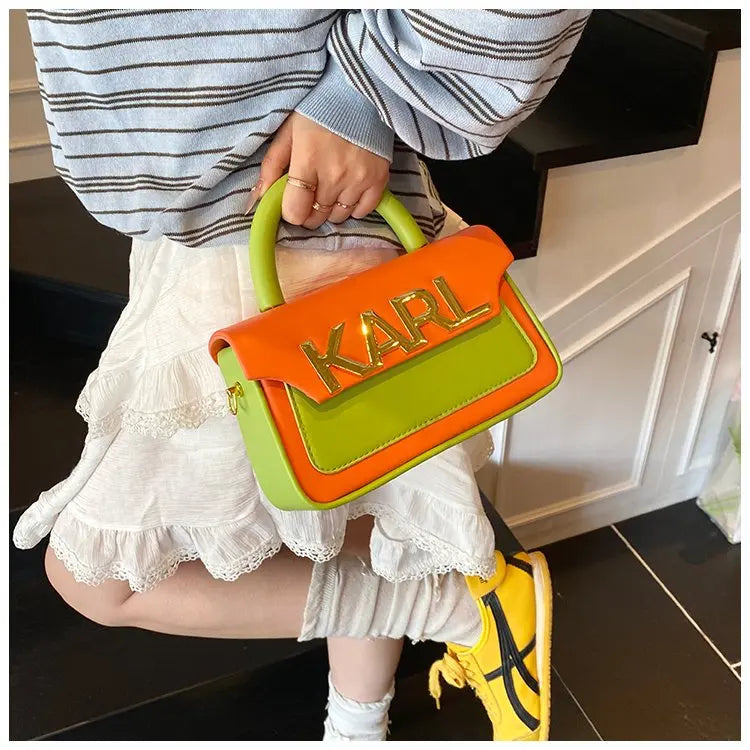 Solid Color Diaper Bag Letter Logo High End Minimalist Trendy Tote Bag For Women Shoulder Bag Large Capacity