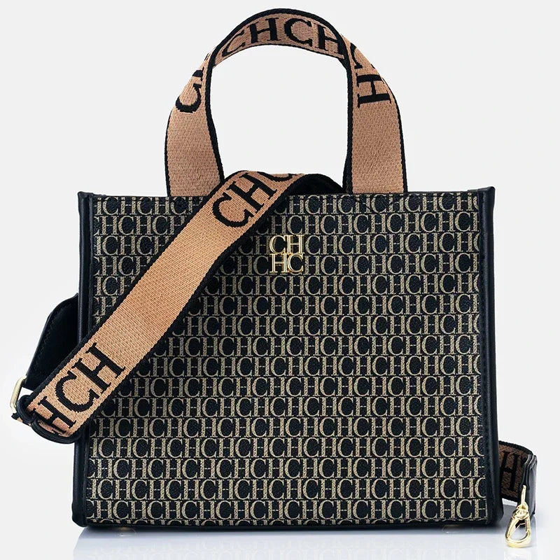 CH Fashion Monogram Print High Quality Metal Logo Casual Light Luxury Brand Designer 2026 New Women's Handbag