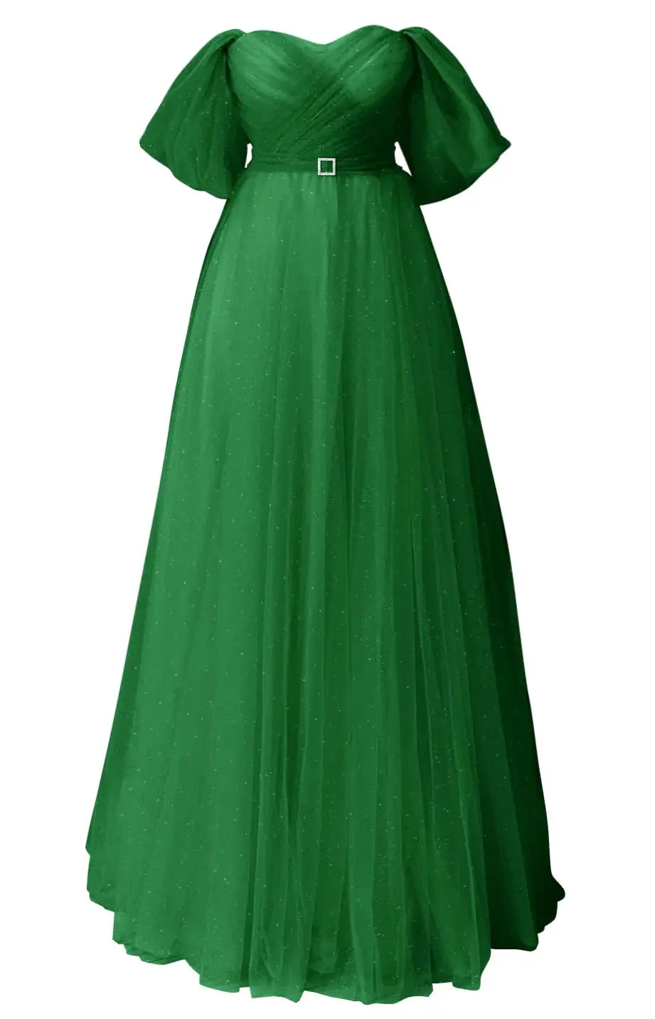 Glitter Tulle Prom Dresses Off The Shoulder Sweetheart Puffy Long Evening Gowns for Women 2026 Elegant Dress Wedding Party