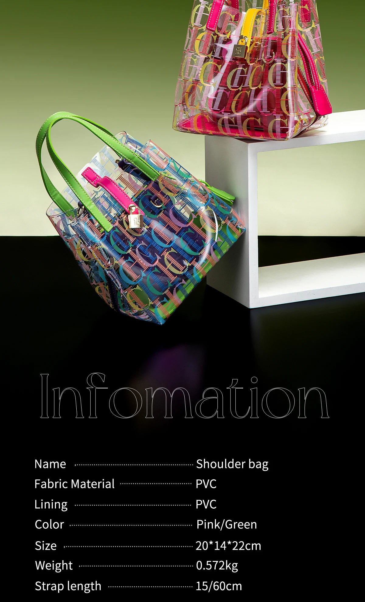 New Creative Personalization Trend Transparent Women's Bag Shoulder Bag Luxury Brand 2026 Fashion Design Trend Women's Handbag
