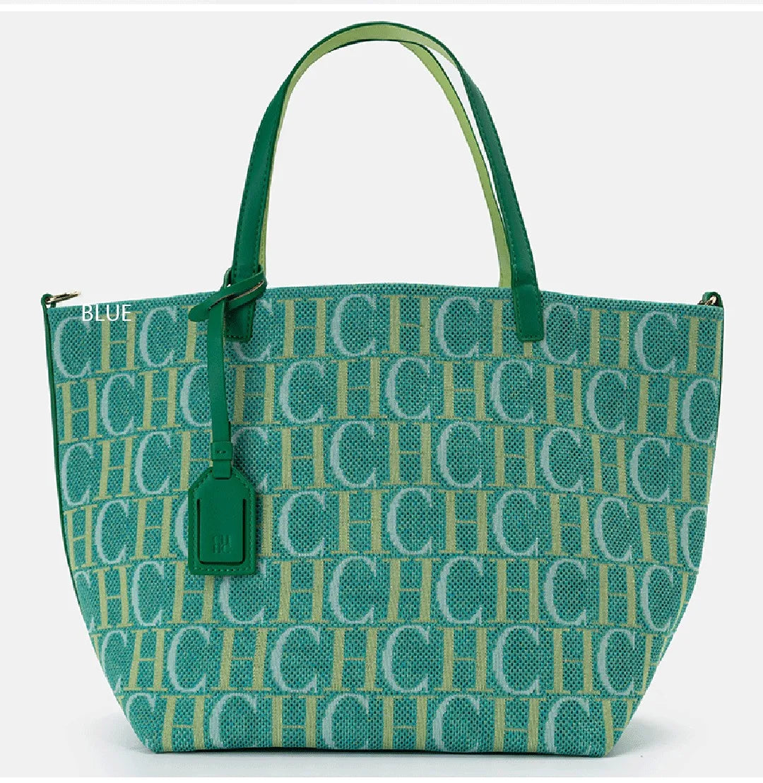 CH Popular Large Capacity Tote Bag Versatile Elegant Casual Shopping High Quality Ladies Bag Women's Brand Fashion Letter Print