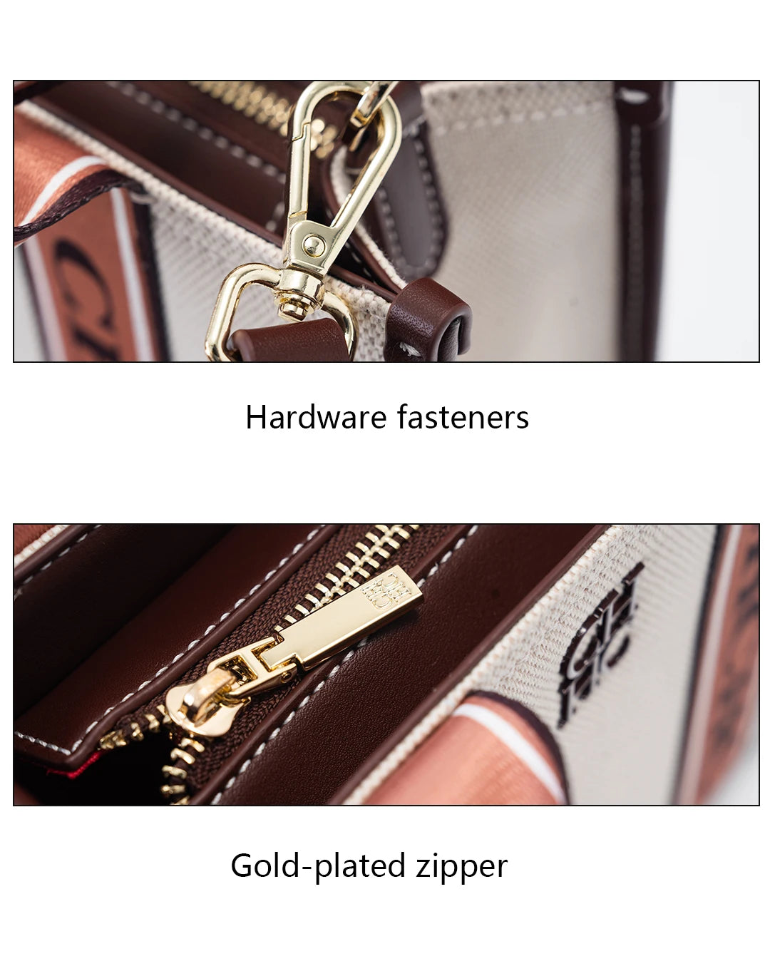 CH Brand Women's Handbag High Quality PU Material Fashion Boutique Brand Logo Women's Commuter Shoulder Bag