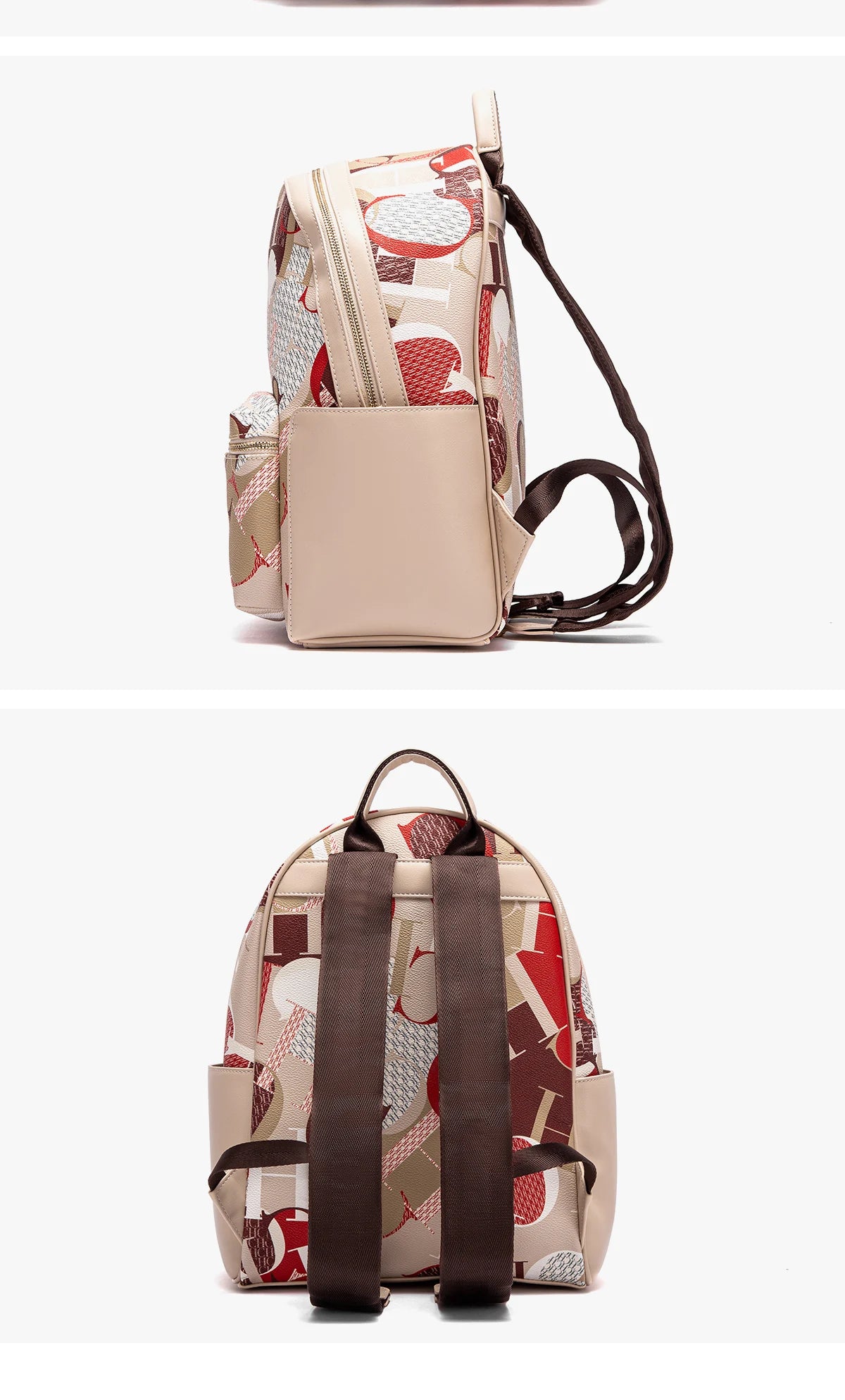 CH Unique Printed Design Women's Backpack Rugged Backpack Fashion Women's Backpack New 2025 Large Capacity Printed Travel Bag