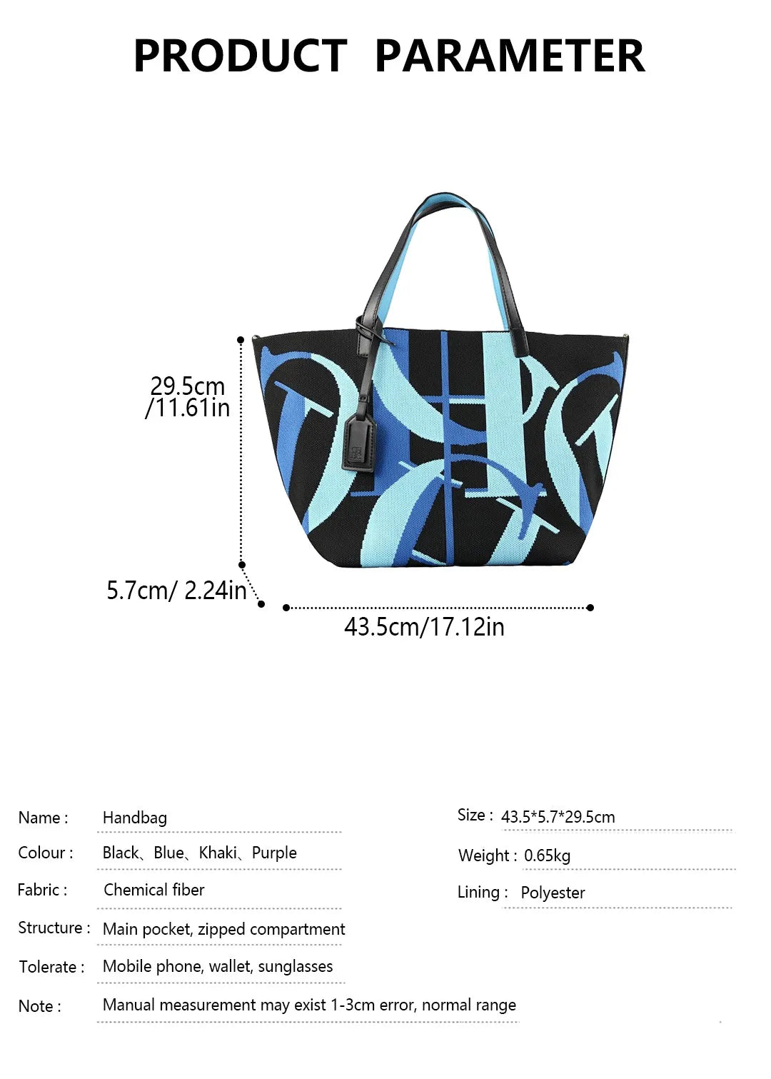 CH Canvas Tote Bag Spacious Lightweight Stylish Large Capacity Adjustable Pocket Durable Versatile Luxury Daily Travel Chic