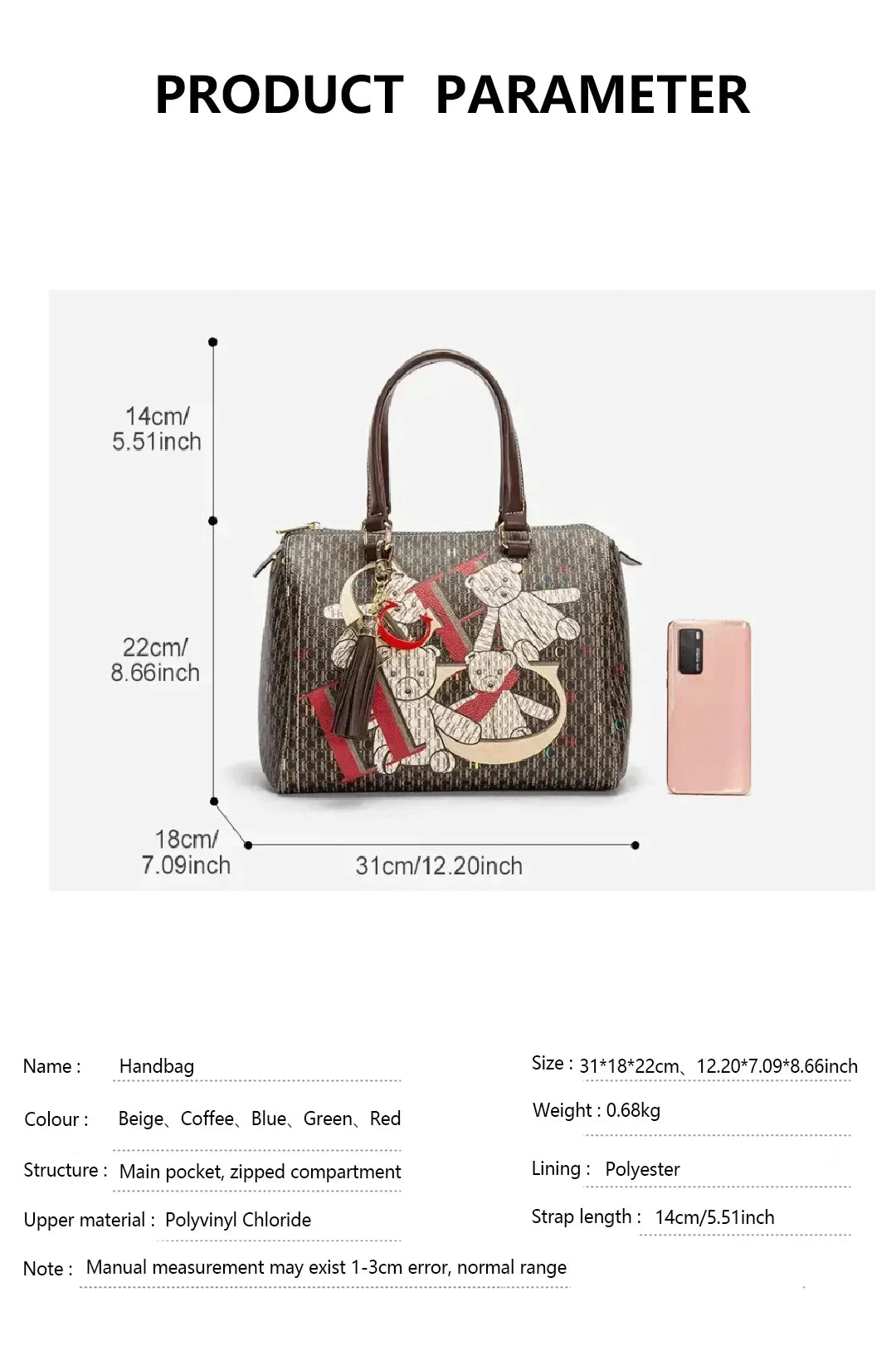 Women's Commuter Crossbody Bag 2025 Spring New Colorful Printed Women's Handbags Monogram Bronze Fashion Luxury Design