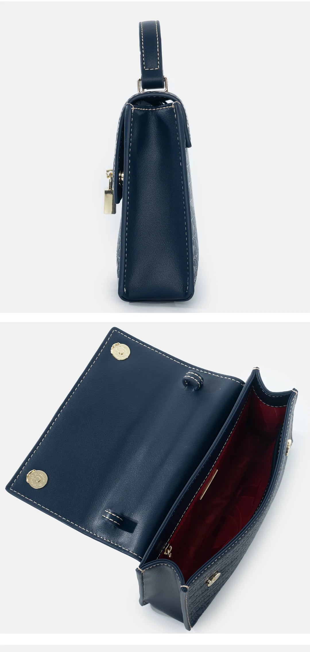 CHCH Luxury Brand Women's Tote Bag Delicate Compact Monogram Print Lock Design Versatile Simple Solid Color Women's Shoulder Bag