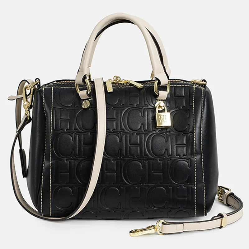 CH New Exquisite Handbag Spring and Summer High-quality Letter Print Multi-Scene Available 2026 Boston Crossbody Bag