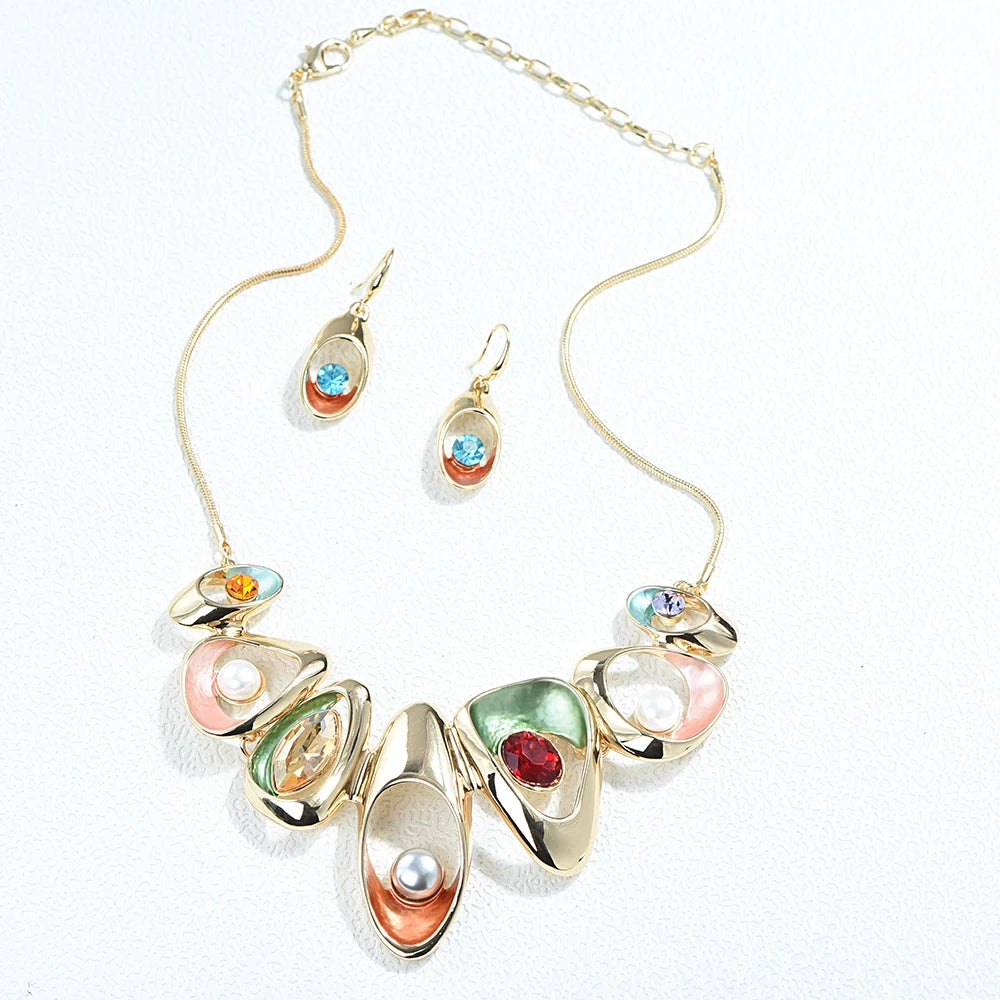 ICEYY Designer Gold Luxury Jewelry Set