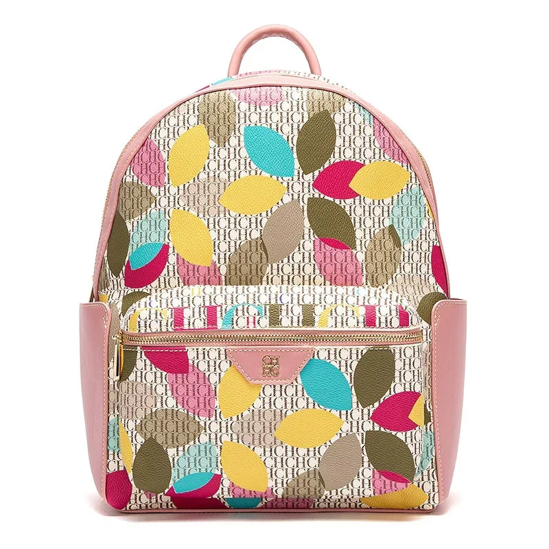 CH Unique Printed Design Women's Backpack Rugged Backpack Fashion Women's Backpack New 2025 Large Capacity Printed Travel Bag