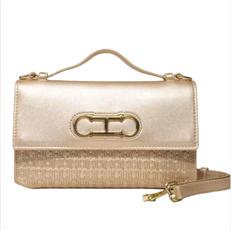 CH Women's Classic Retro Fashion Shoulder Bag Light Luxury Popular Classic Models Large Capacity Brand Logo Buckle Crossbody Bag