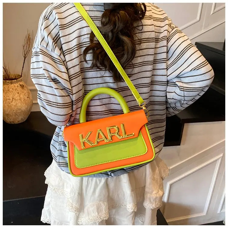 Solid Color Diaper Bag Letter Logo High End Minimalist Trendy Tote Bag For Women Shoulder Bag Large Capacity