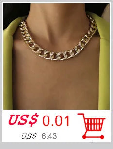Ingemark Kpop Snake Chain Choker Necklace for Women Wedding On The Neck Temperament Ball Pendant Thin Link Party Jewelry