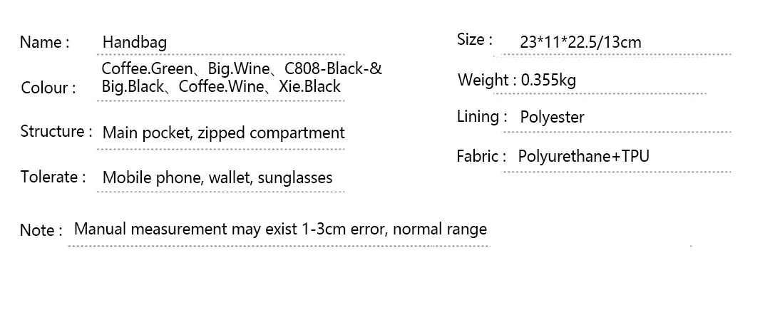 Brand Ladies Shoulder Bag High Quality Fashion Pure Colour Ladies Senior Sense Shoulder Bag Letter Print Design Temperament