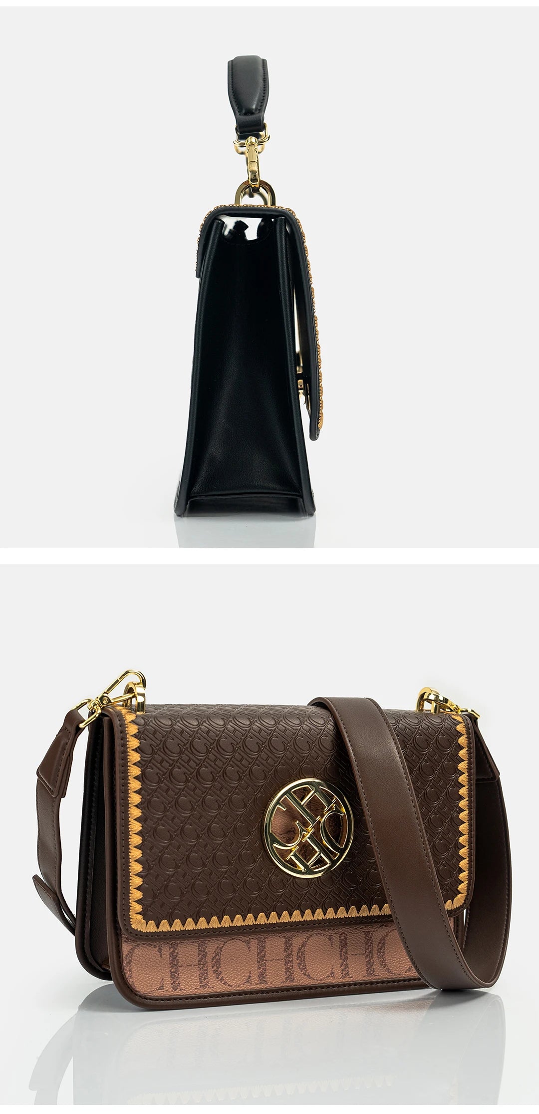 Solid Design Shoulder Bag Dark Letter Embossed Ladies Party Bag Exquisite Luxury Brand Fashion Vintage Design Handbag Classic