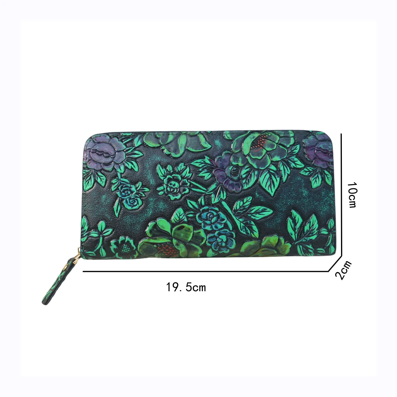 Wallet Women Large Capacity Card Holder Purse Floral Womens Leather Wallets Long Female Coin Purse Evening Clutch Bag