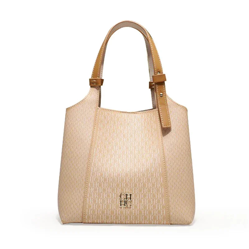 Fashion Letter Printed Design Women's Handbag High-end Light Luxury Vintage Brand Large Capacity New Women's Tote Bag