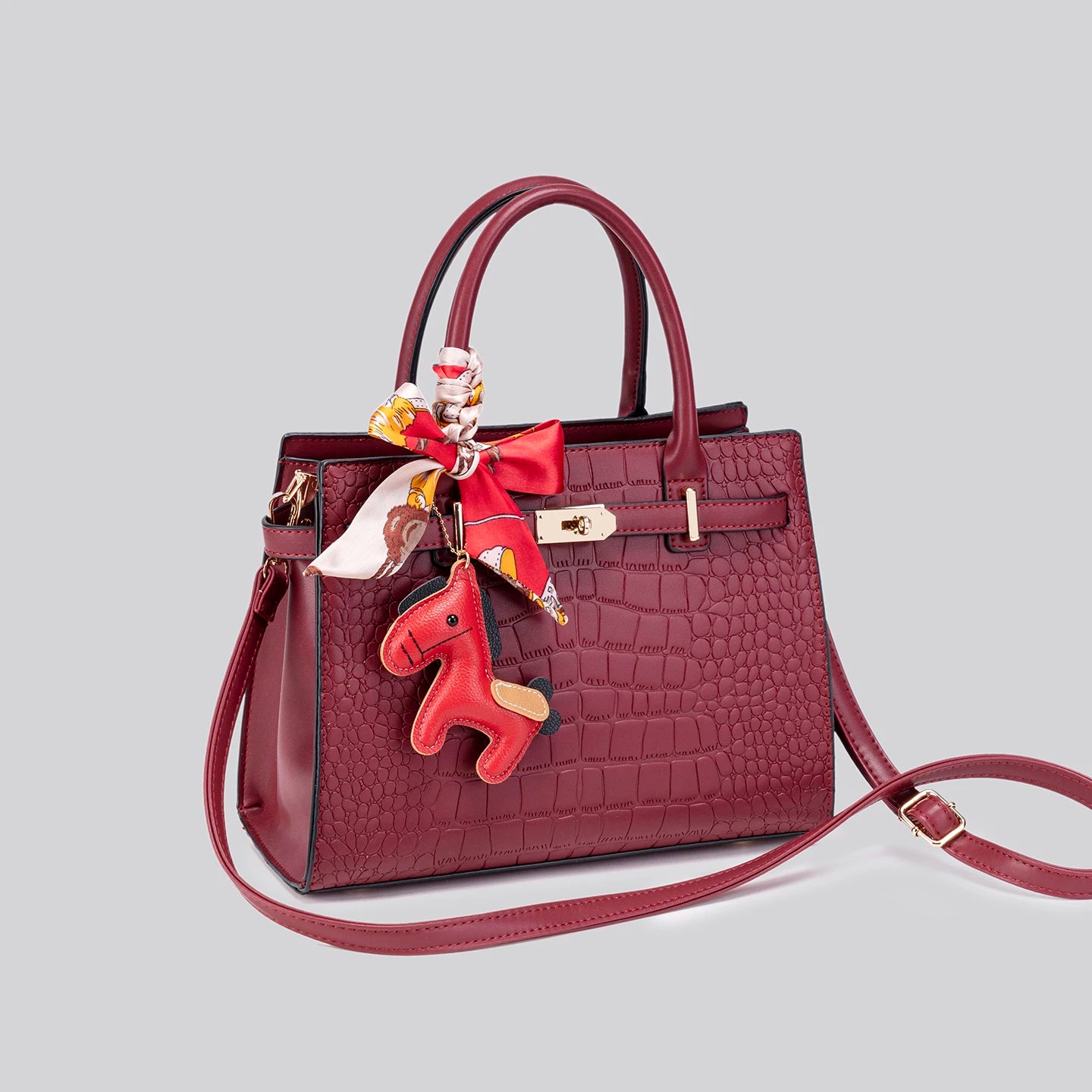 large-capacity multi-functional crossbody bag, PU leather