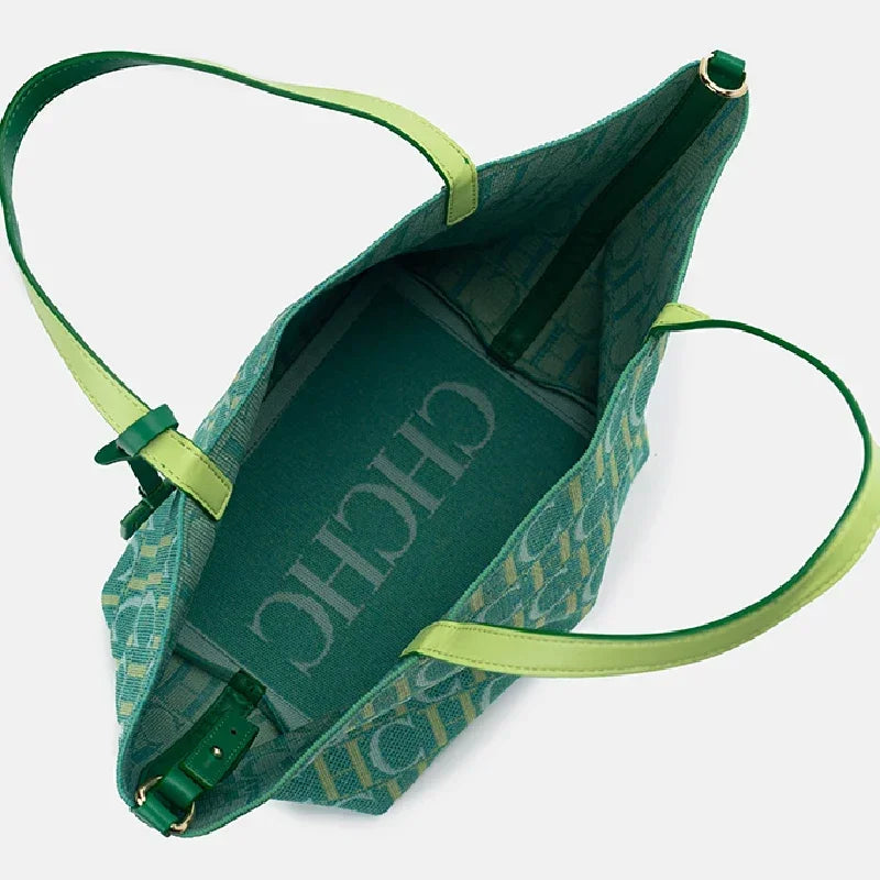 CH Popular Large Capacity Tote Bag Versatile Elegant Casual Shopping High Quality Ladies Bag Women's Brand Fashion Letter Print