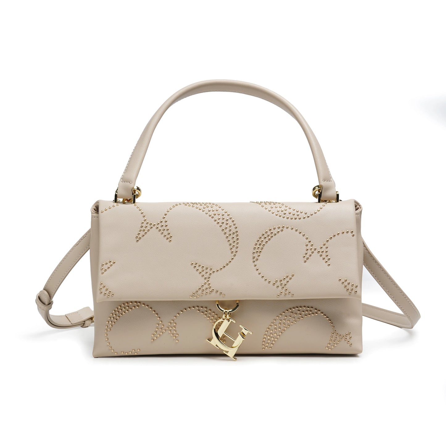 CH Gold Women's Chain Crossbody Bag Women's Bags Metallic Rivet Decoration Luxury Women's Bags Luxury Brand Fashion Designer